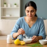 Baking soda and honey for dandruff treatment