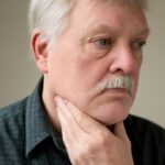 Hard lump on jaw bone under skin and dry skin on ankle