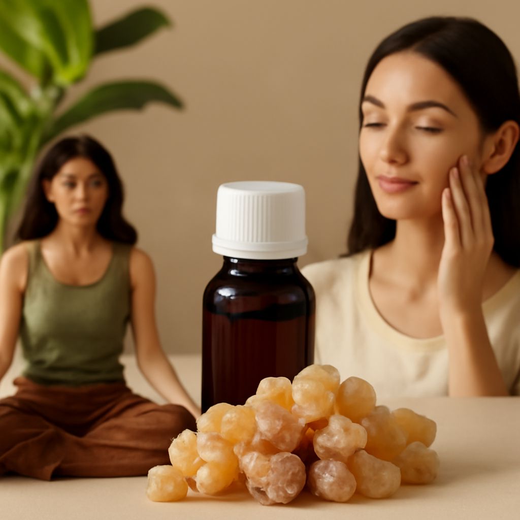Frankincense oil benefits for skin, including acne treatment