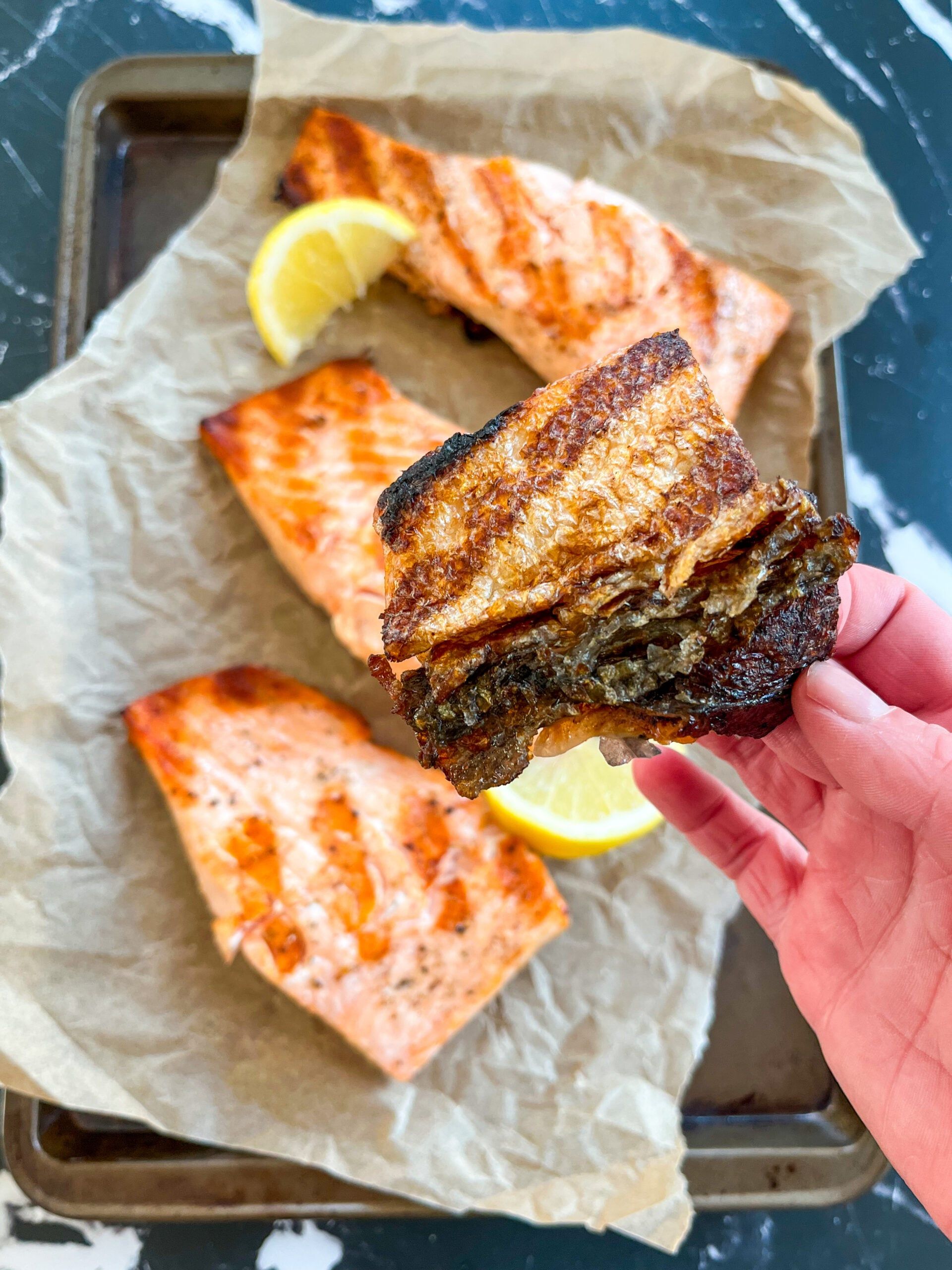 how to cook salmon with skin, cooking skin on salmon