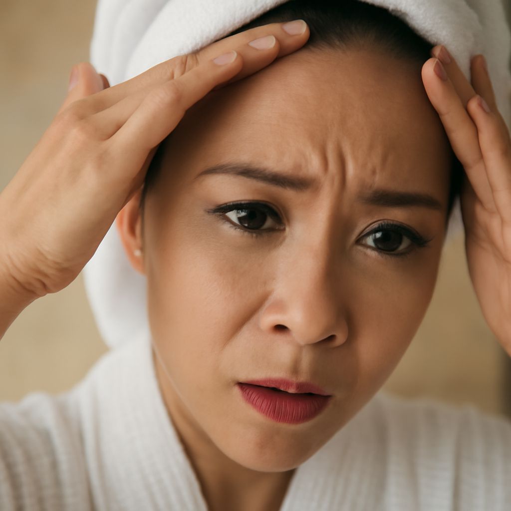 How to get rid of forehead acne and remove pine sap from skin
