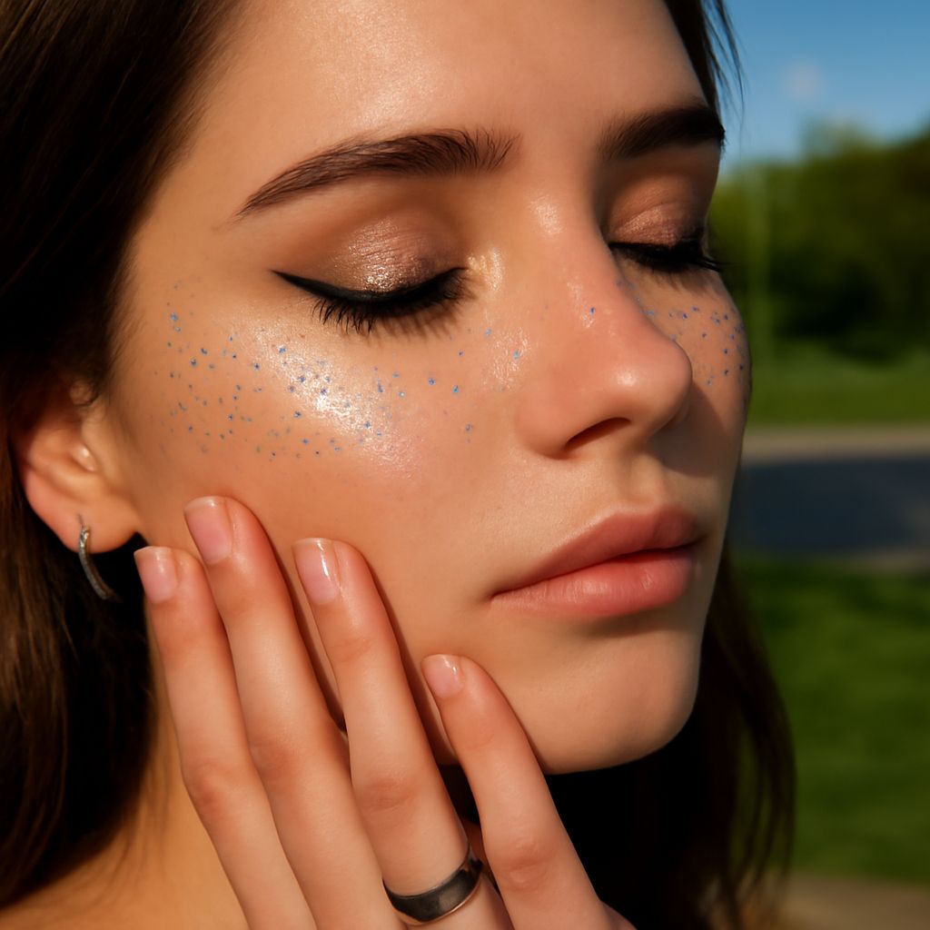 Henna on dark skin with freckles and black skin