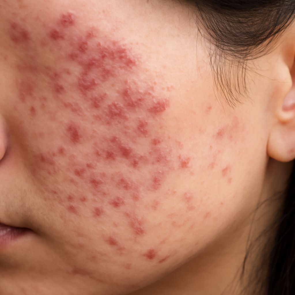 Comparison of nodular acne vs cystic acne, including post inflammatory hyperpigmentation acne