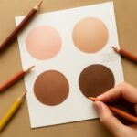 How to thicken skin and how to make skin color with colored pencils